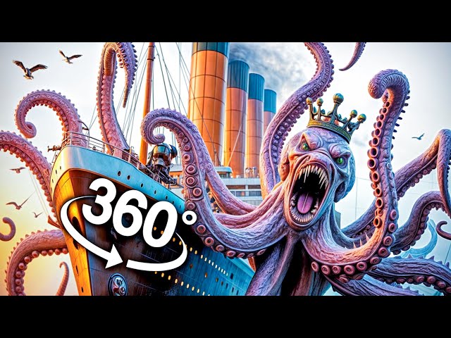 Kraken Attack Titanic and You - 360 VR