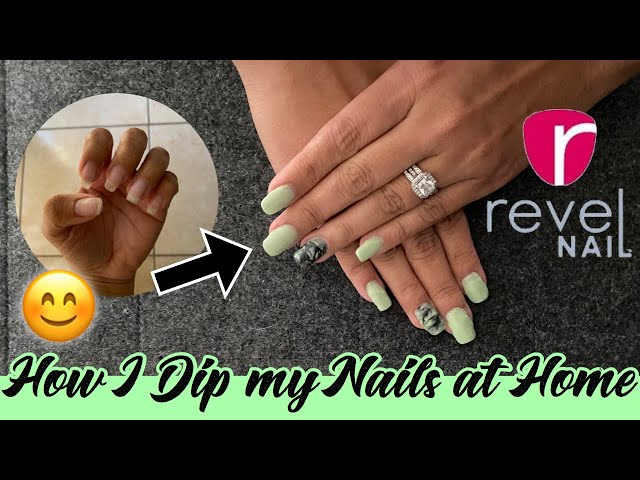 HOW I DIP POWDER MY NAILS AT HOME | NO TIPS USING REVEL NAILS