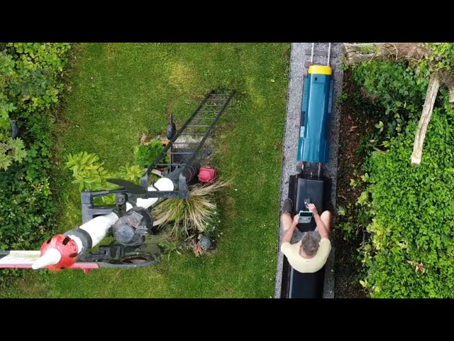 Aerial View of 7.25 Inch Tiny Norfolk Garden Railway & GNR 01 At Echills July 20