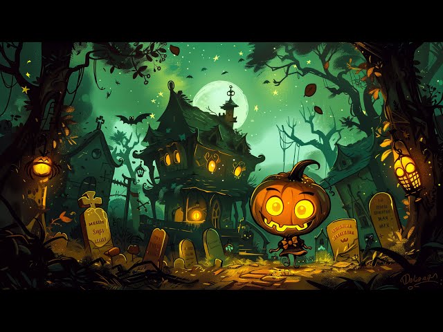 Cozy Autumn Haunted House Halloween Ambience 🎃 Halloween Music Playlist | Relaxing Halloween