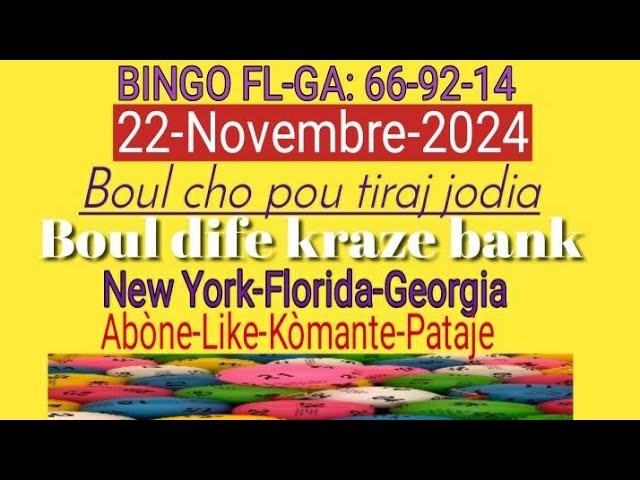 Boul cho pou tiraj jodia-Boul dife kraze bank 22-Novembre-2024.