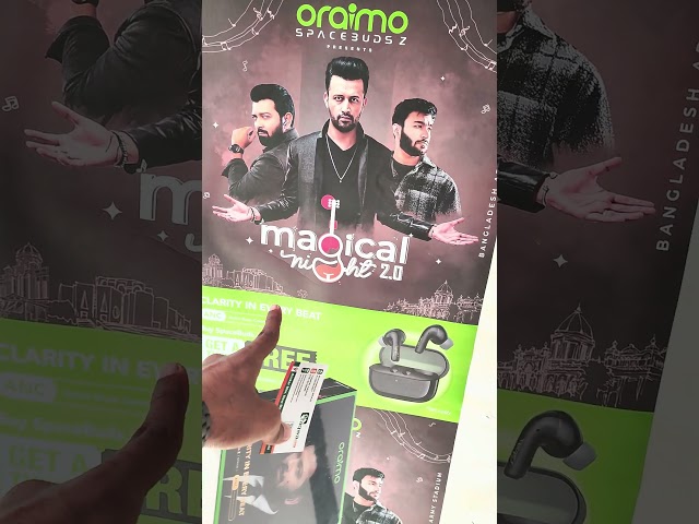 Buy orimo spaceBuds Z  and get free tickets atif aslam consort