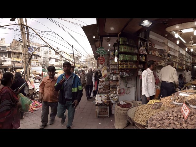 360 video: Chandni Chowk Spice Market, Delhi, India