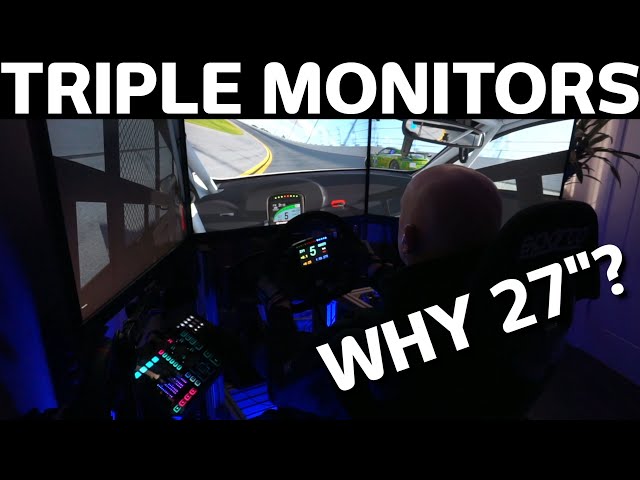 Answering a frequently asked question... | Why I use 27" triple monitors for Sim Racing?