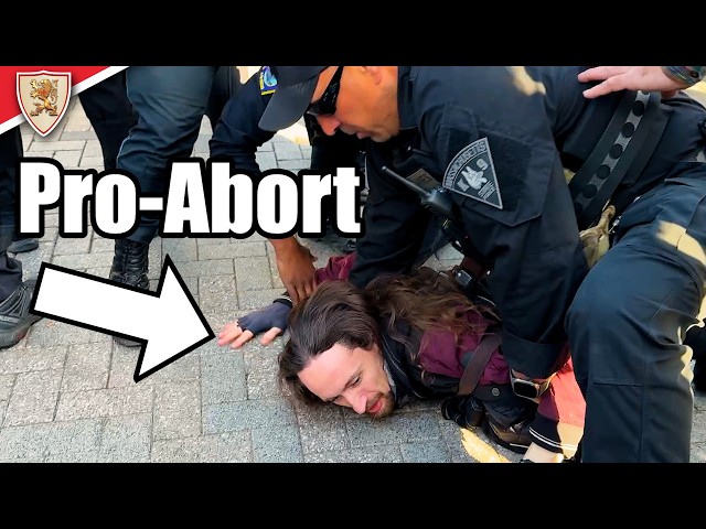 Unhinged Abortion Mob vs. Pro-Life Men's March