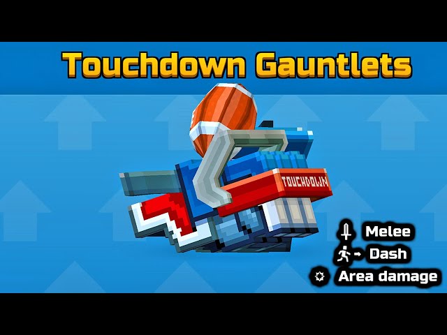 TOUCHDOWN GAUNTLETS NEW FASTEST DASH IN PIXEL GUN 3D