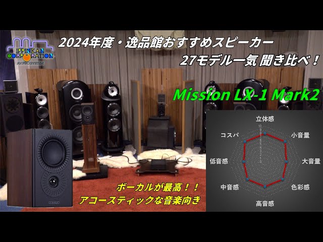 Mission LX-1 Mark2を聞いてみた・「2024年度 27スピーカー聞き比べ」