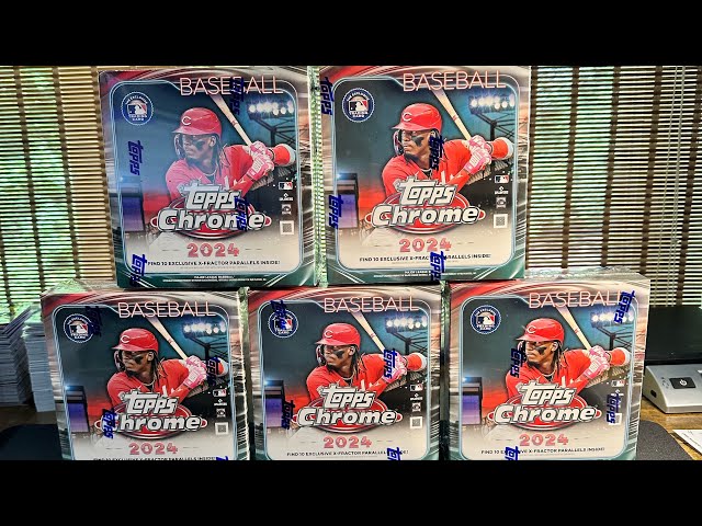 Opening 5 2024 Topps Chrome Mega Boxes!