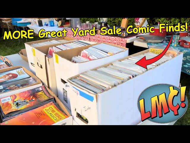 I Found Even MORE Great Comic Books Hunting at DOZENS of YARD SALES!