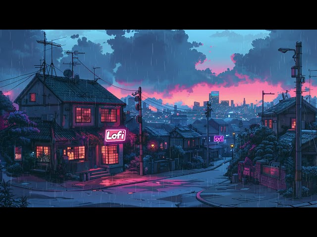 Lofi City Vibes 🌧️ Rainy Hip Hop Beats 1980s Edition 🎶 Chill Study Music for Sleep & Focus