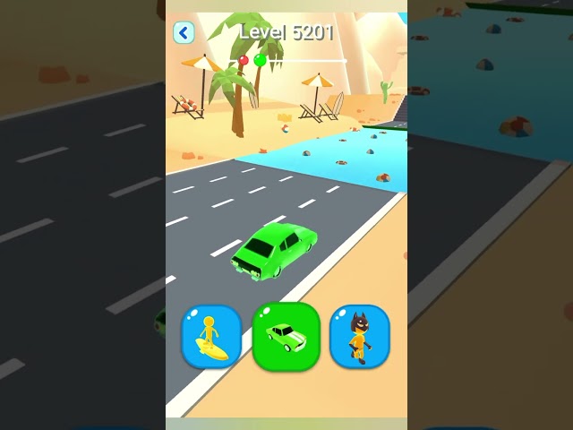 Shape Shifting 2 GAMEPLAY Level No -5201 Walkthrough - New Update Car Racing #Shorts #ShapeShifting