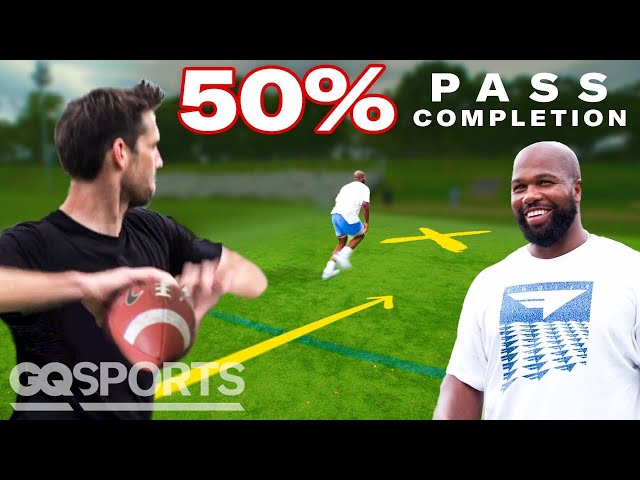 Can an Average Guy Throw 50% NFL Pass Completion? | Above Average Joe | GQ Sports