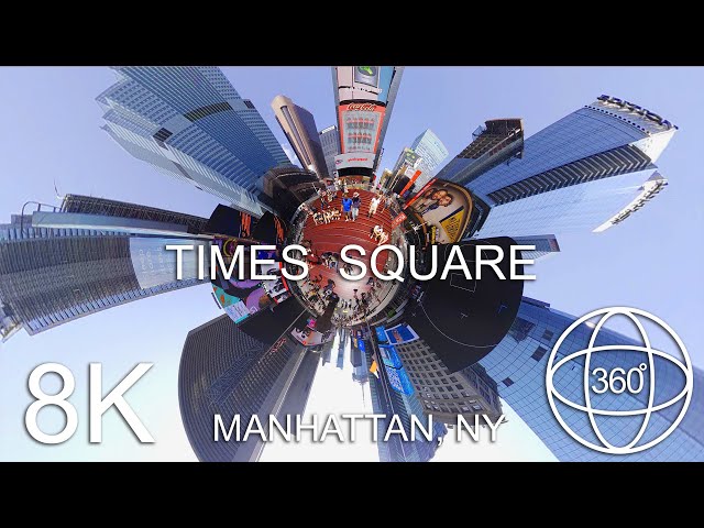 High noon at Times Square, Manhattan, NY 360 8k HDR Ambisonic sound