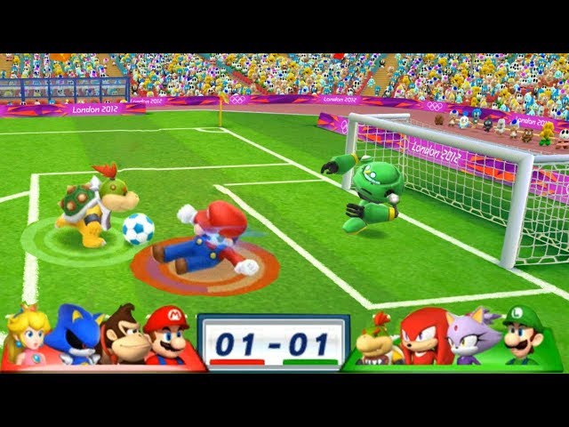 Mario & Sonic At The London 2012 Olympic Games Football #135 Mario, Donkey Kong, Metal Sonic, Peach