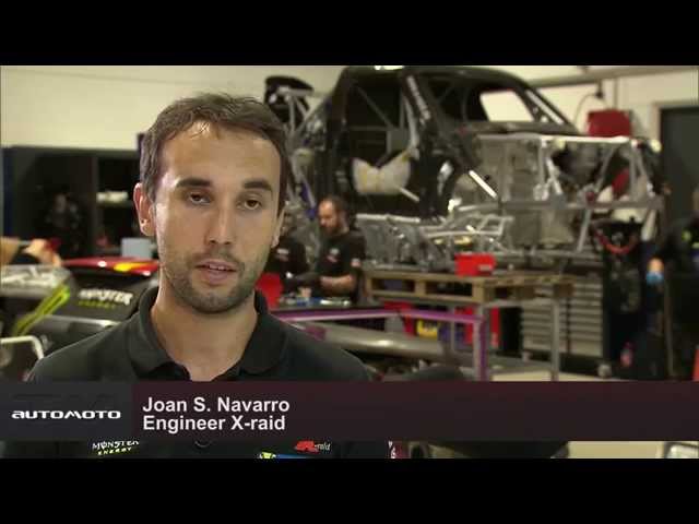 MINI Dakar Team X-raid factory visit - Interview Joan S. Navarro Engineer X-raid | AutoMotoTV