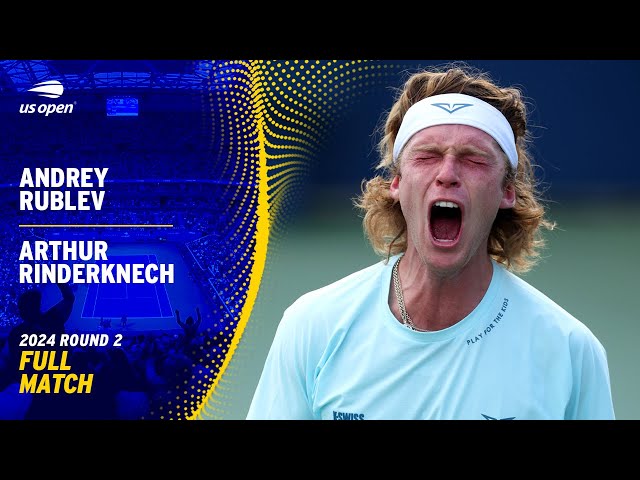 Andrey Rublev vs. Arthur Rinderknech Full Match | 2024 US Open Round 2