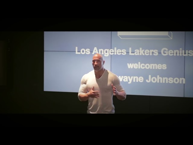 The rocks speech LA Lakers