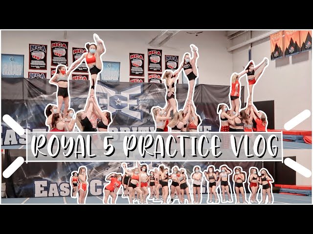 allstar cheerleading practice vlog || royal 5 - part 1