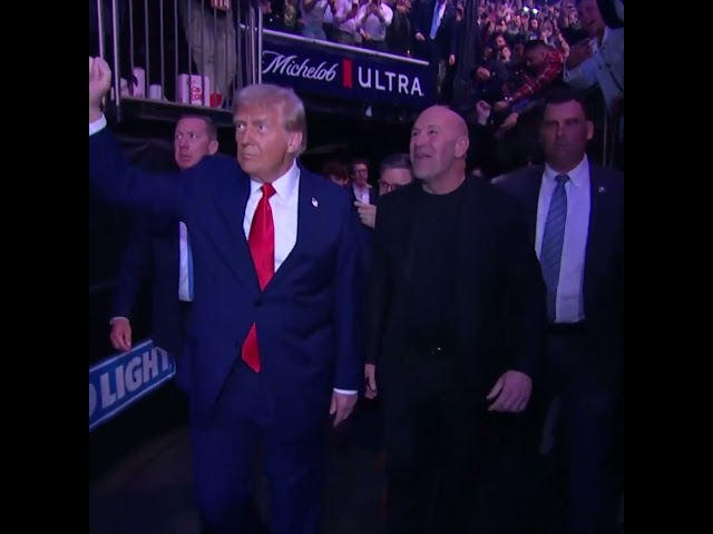 DONALD TRUMP IS IN THE BUILDING 📣 #ufc309