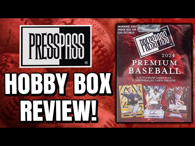 $150 FOR 5 AUTOS!! | 2024 Leaf Press Pass Baseball Hobby Box Review