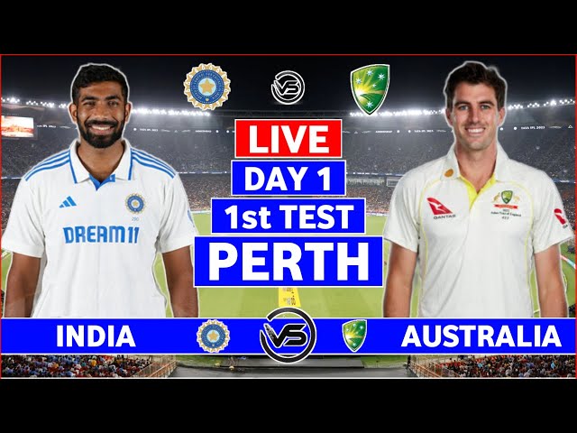 India v Australia 1st Test Day 1 Live | IND vs AUS 1st Test Live Scores & Commentary | India Batting