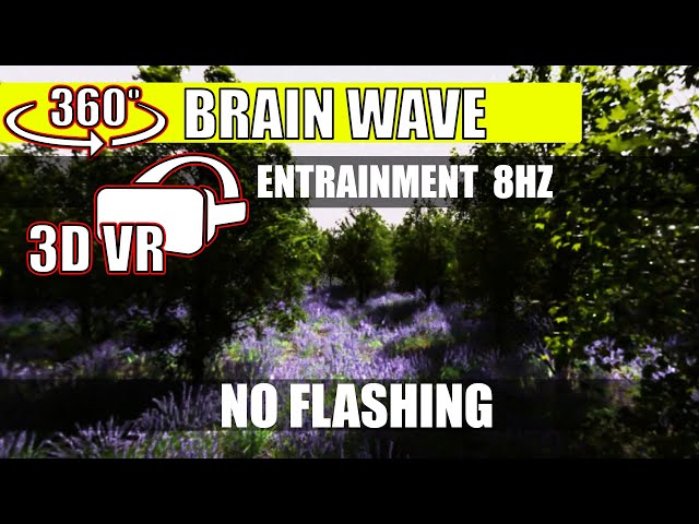 360 3D VR - 8HZ Brain Wave Entrainment Video - Fantasy Song 20 - No Flashing