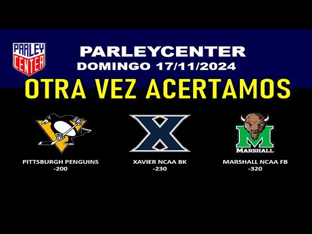 PRONOSTICOS NHL, NBA Y NFL PARA HOY DOMINGO 17/11/2024 🔥PARLEY GRATIS🔥