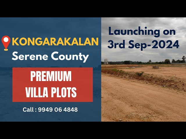 JB's Serene County Kongarakalan | Open Plots in Kongarakalan | HMDA Approved Open Plots near Foxconn