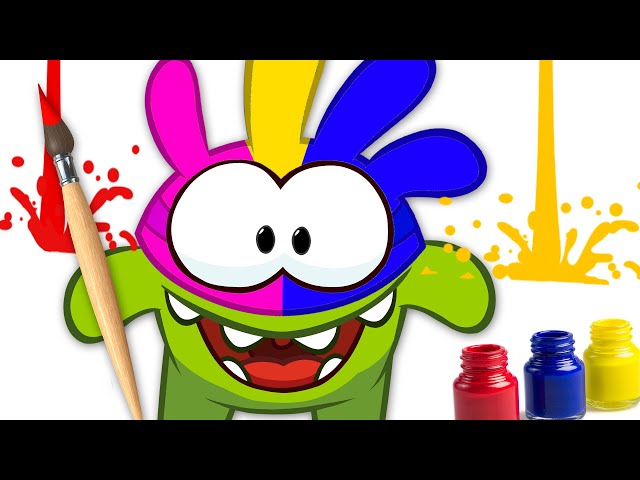 🔴Om Nom Best Face Painting Cartoon🎨 | Fun Learning Colors for kids | Learn with Om Nom