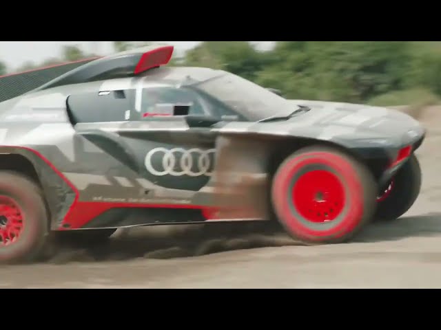 AUDI RS Q E TRON 2022 BUILD DEVELOPMENT   ROAD TO DAKAR RALLY CAR   OFFROAD TEST DRIVE