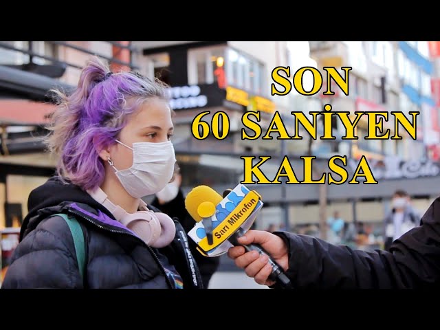 YAŞAMAK İÇİN SON 60 SANİYEN KALSA NE YAPARDIN? - SARI MİKROFON