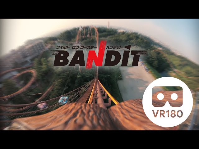 【VR180/3D】Bandit! A Roller Coaster Experience in Tokyo: G.T.A. Japan