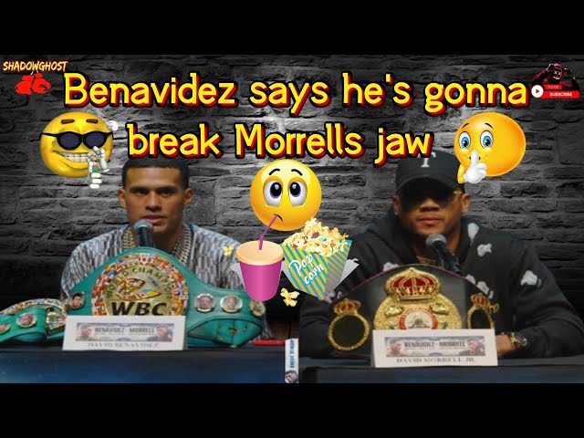 David Benavidez tells David Morrell "Your going to need a jaw brace, im gonna break your jaw"🥊🔥🥊