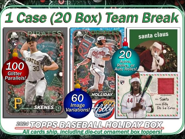 2024 Topps HOLIDAY Megabox 1 Case (20 Box) TEAM Break #1 eBay 11/20/24