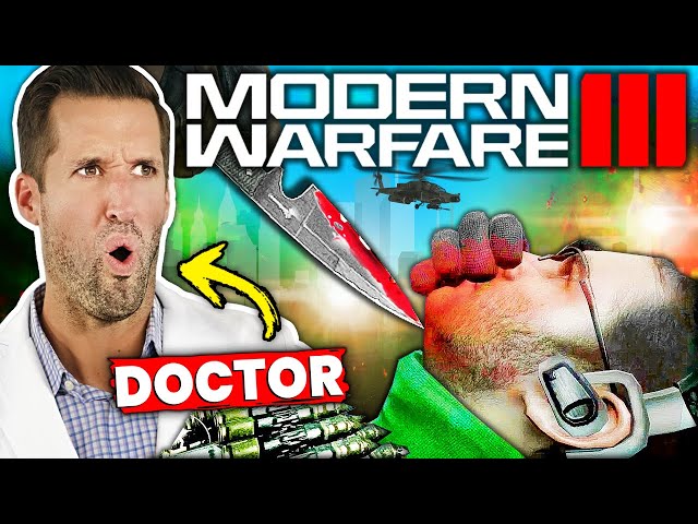 ER Doctor REACTS to Call of Duty: Modern Warfare 3 (COD MW3) Finishing Moves