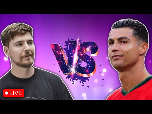 🔴LIVE: UR · Cristiano Ronaldo vs MrBeast Sub Count Battle (Cristiano Ronaldo)