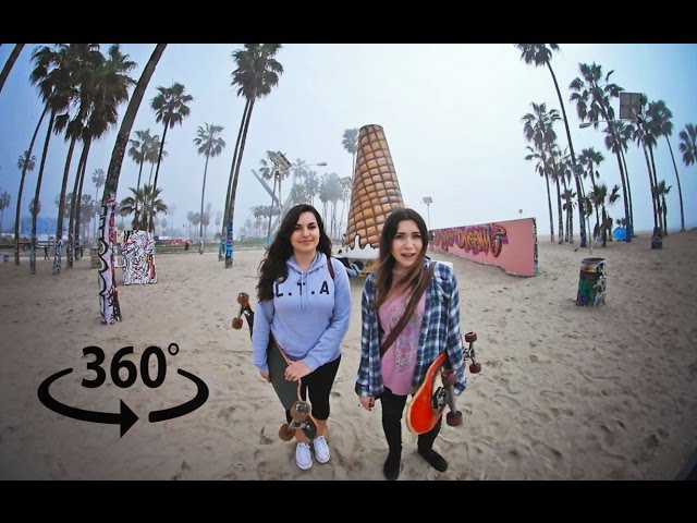 LEARNING to SKATEBOARD in VENICE (in 360° video)