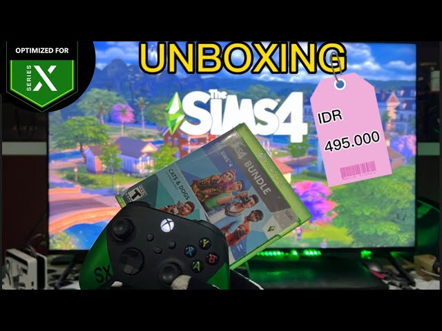 (UNBOXING) THE SIMS 4 BUNDLE CATS AND DOG | XBOX SERIES-X