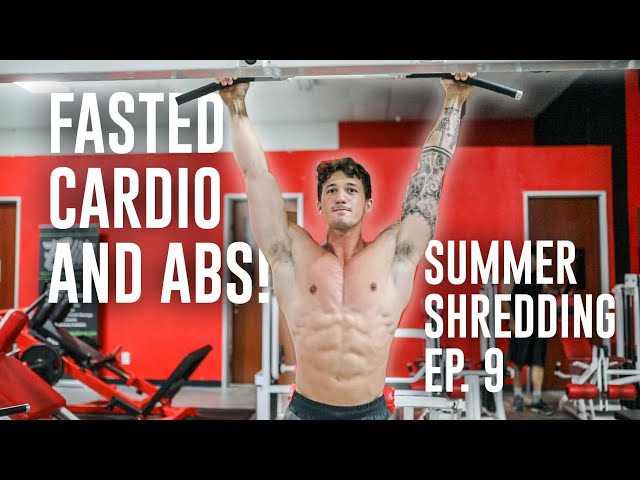 MY MORNING ROUTINE - FASTED CARDIO & AB WORKOUT | Summer Shredding Ep. 9