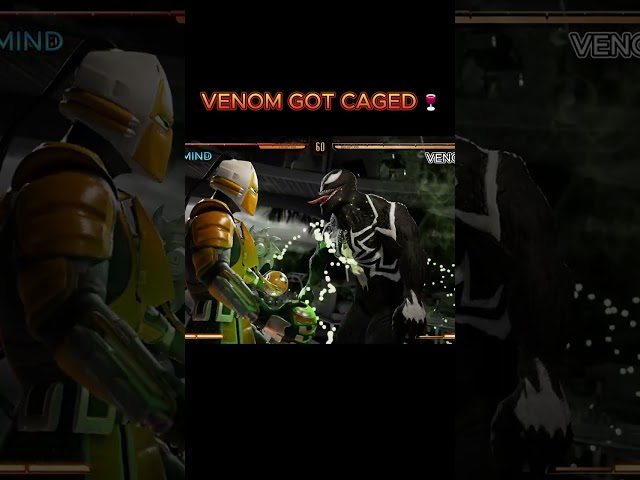 Venom Gets Caged | Mortal Kombat 1 #shorts #pitbull #chrisbrown #venom #johnnycage #memes