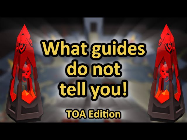 Things I wish I knew before starting TOA. Completionist Series ep 12 (group ironman)