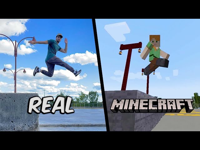 Minecraft Parkour In Real Life (Parkour Pov)