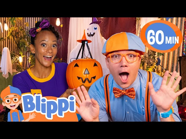 Blippi and Meekah’s Halloween Pumpkin Games - Blippi | Educational Videos for Kids