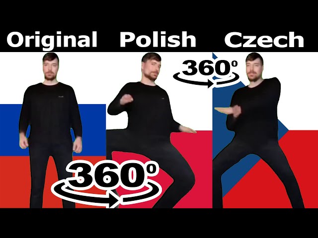 Mr Beast Rizz (Original vs Polish vs Czech Versions) 360º