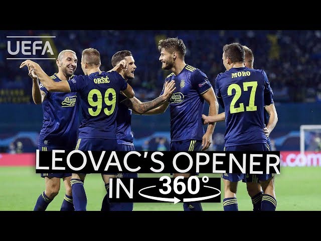 LEOVAC's opening goal against ATALANTA in 360°!! #UCL HIGHLIGHTS