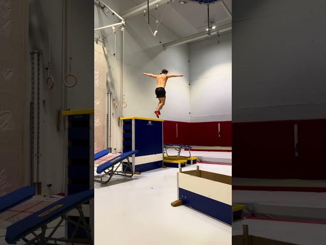 Epic Fliffus Training Set Up 🤸‍♀️ Vaulting Box meets Mini Tramp 💪