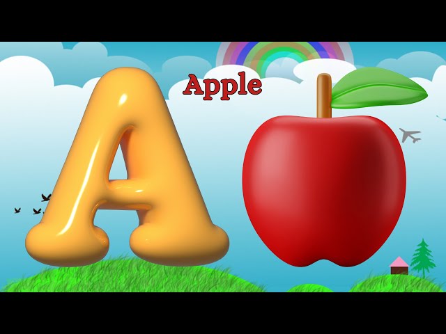 A for Apple, Abc song, abcd, nursery rhymes #shorts #phonicsong #nurseryrhymes #abcdsong