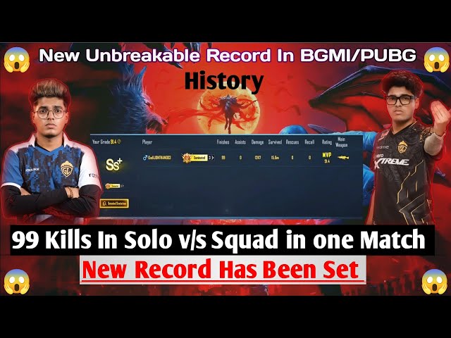 All Records Are Broken😱 New Record Has been set😈 | And made a Unbreakable world record🤫.#bgmi #pubg