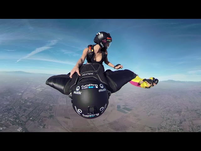 GoPro Fusion 360VR wingsuit Rodeo