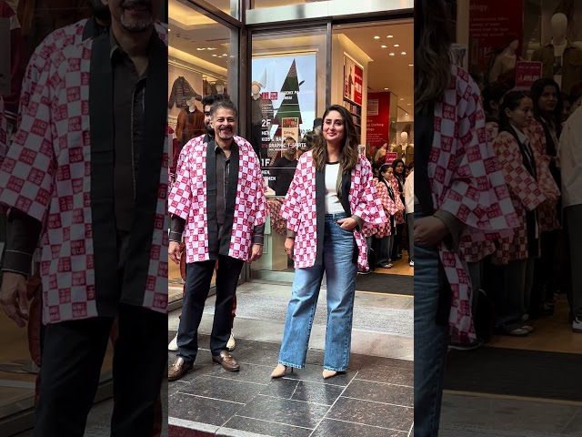 Kareena Kapoor Khan Graces UNIQLO’s Grand Store Launch! 🌟 #bollywood #spotted #bollywoodactresses